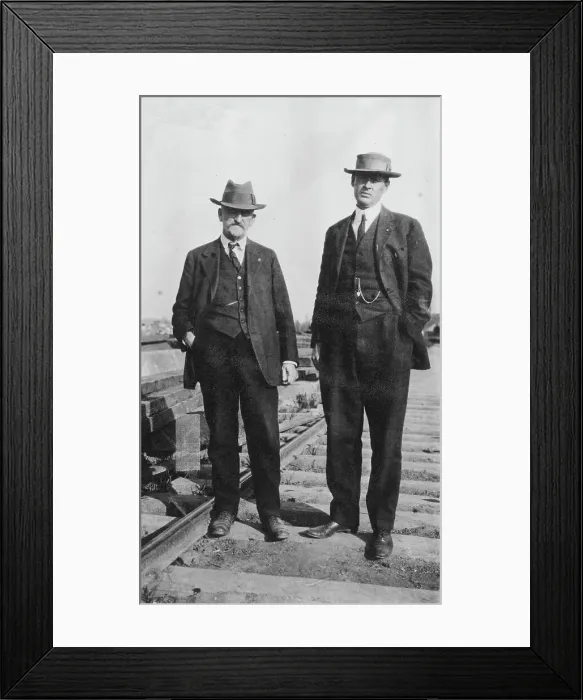 Framed Print : Mr. Edes and Lieut. Mears, between c1900 and 1916. Creator: Unknown Framed Print : Mr. Edes and Lieut. Mears, between c1900 and 1916. Creator: Unknown