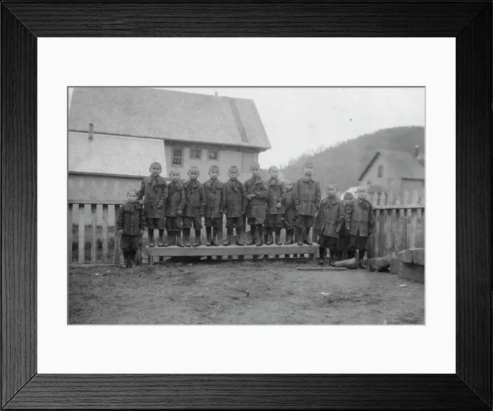 Framed Print : Children from Holy Cross Mission, between c1900 and 1916. Creator: Unknown Framed Print : Children from Holy Cross Mission, between c1900 and 1916. Creator: Unknown