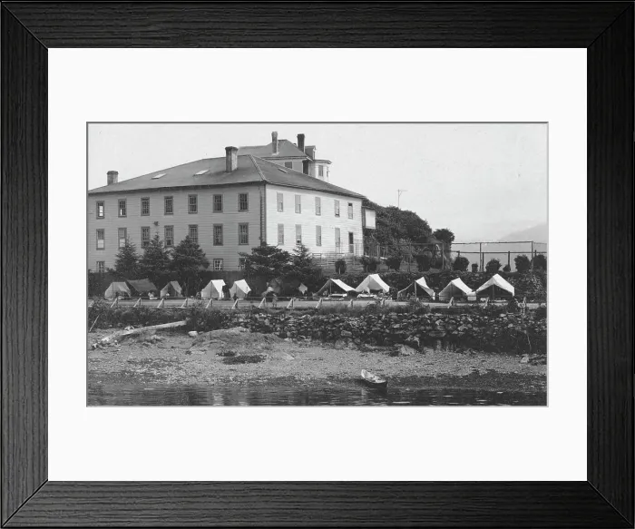 Framed Print : Government barracks, between c1900 and c1930. Creator: Unknown Framed Print : Government barracks, between c1900 and c1930. Creator: Unknown