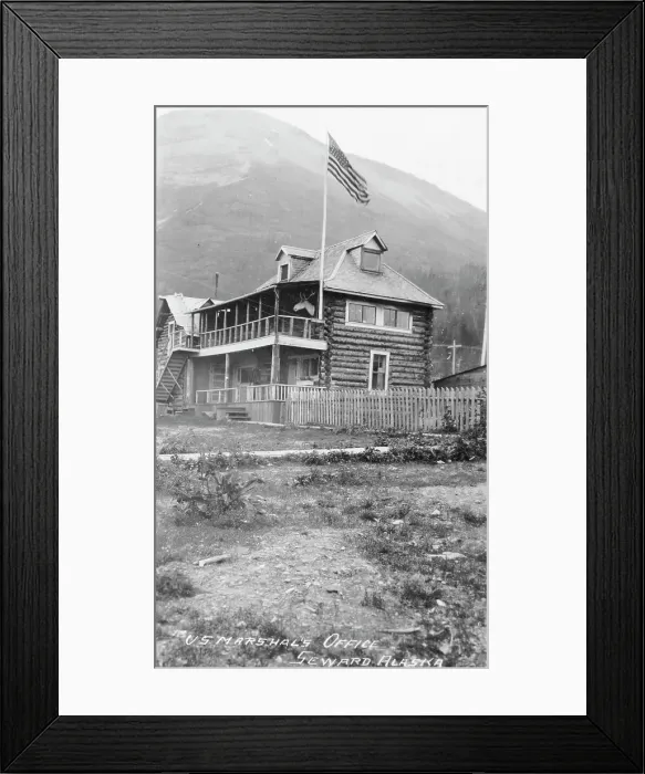 Framed Print : U.S. Marshal's Office, between c1900 and c1930. Creator: Unknown Framed Print : U.S. Marshal's Office, between c1900 and c1930. Creator: Unknown