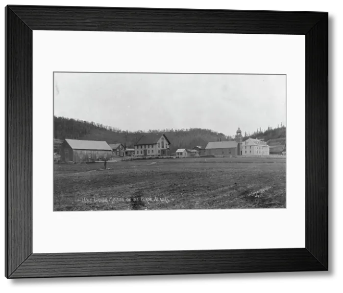 Framed Print : Holy Cross Mission on the Yukon, between c1900 and 1927. Creator: Unknown Framed Print : Holy Cross Mission on the Yukon, between c1900 and 1927. Creator: Unknown