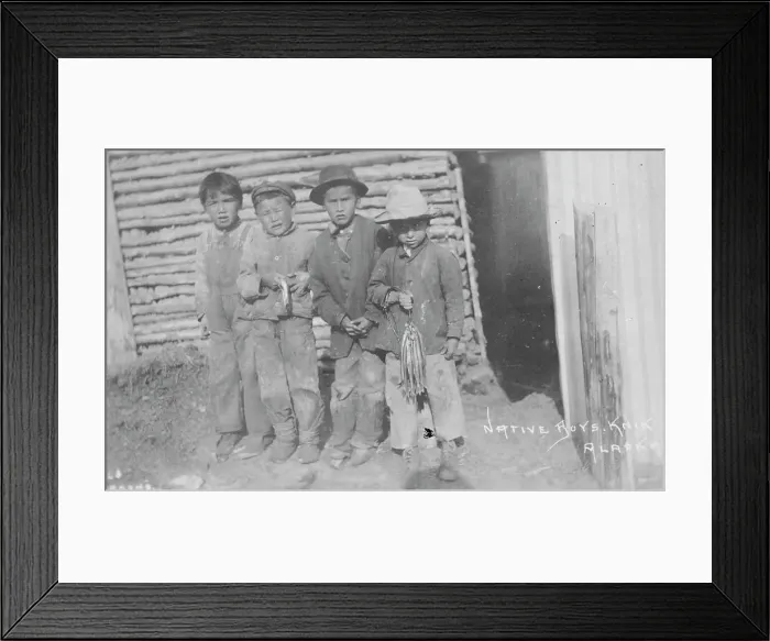 Framed Print : Native boys, between c1900 and c1930. Creator: Unknown Framed Print : Native boys, between c1900 and c1930. Creator: Unknown