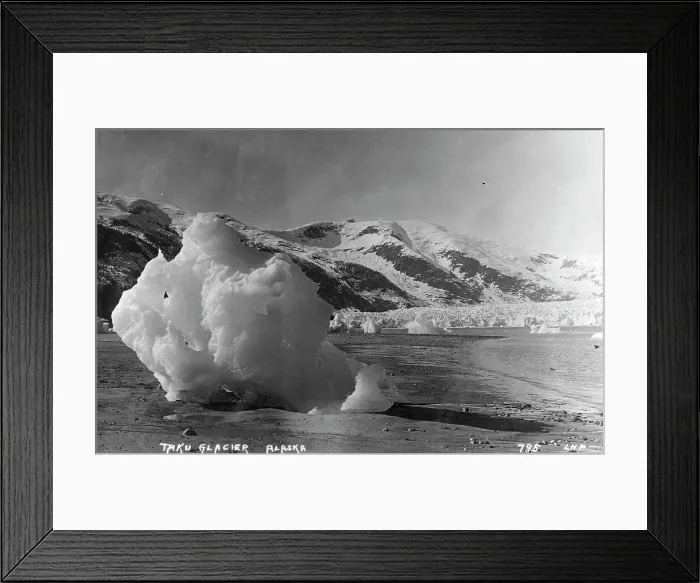 Framed Print : Taku Glacier, between c1900 and c1930. Creator: Unknown Framed Print : Taku Glacier, between c1900 and c1930. Creator: Unknown