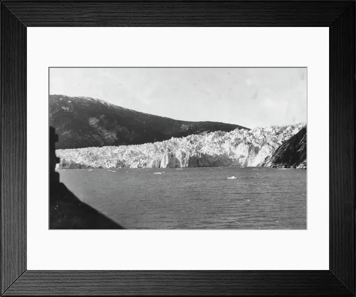Framed Print : An Alaskan glacier, between c1900 and c1930. Creator: Unknown Framed Print : An Alaskan glacier, between c1900 and c1930. Creator: Unknown