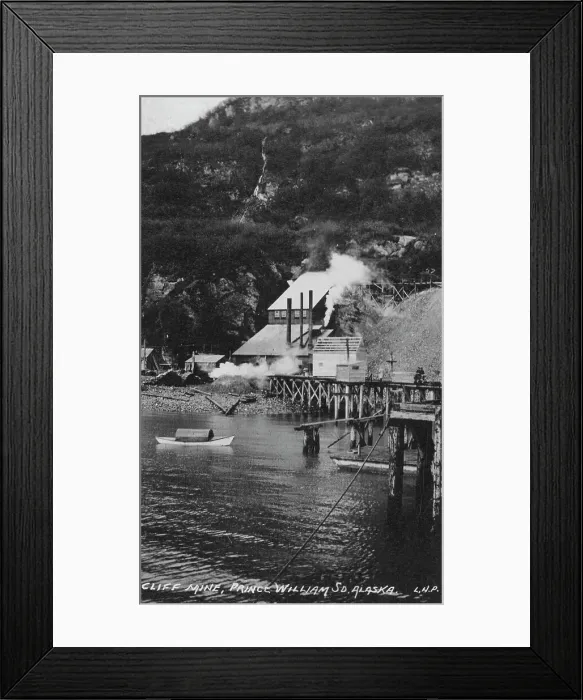 Framed Print : Cliff Mine, between c1900 and c1930. Creator: Unknown Framed Print : Cliff Mine, between c1900 and c1930. Creator: Unknown