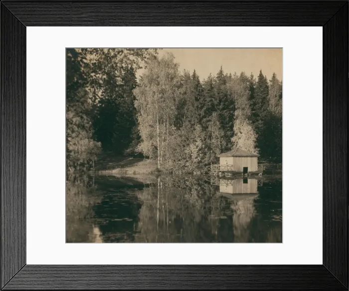 Framed Print : Near the small town of Iustilia, on the Saimaa Canal, between 1905 and 1915. Creator: Sergey Mikhaylovich Prokudin-Gorsky Framed Print : Near the small town of Iustilia, on the Saimaa Canal, between 1905 and 1915. Creator: Sergey Mikhaylovich Prokudin-Gorsky
