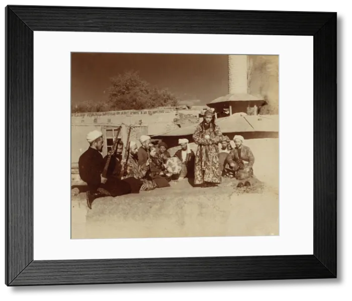 Framed Print : Dance of a bacha [dancing boy], Samarkand, between 1905 and 1915. Creator: Sergey Mikhaylovich Prokudin-Gorsky