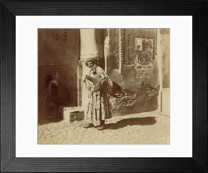Framed Print : Water-carrier, Samarkand, between 1905 and 1915. Creator: Sergey Mikhaylovich Prokudin-Gorsky Framed Print : Water-carrier, Samarkand, between 1905 and 1915. Creator: Sergey Mikhaylovich Prokudin-Gorsky