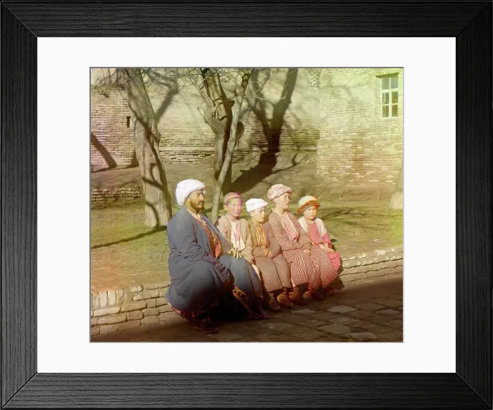 Framed Print : Sart schoolchildren, Samarkand, between 1905 and 1915. Creator: Sergey Mikhaylovich Prokudin-Gorsky Framed Print : Sart schoolchildren, Samarkand, between 1905 and 1915. Creator: Sergey Mikhaylovich Prokudin-Gorsky