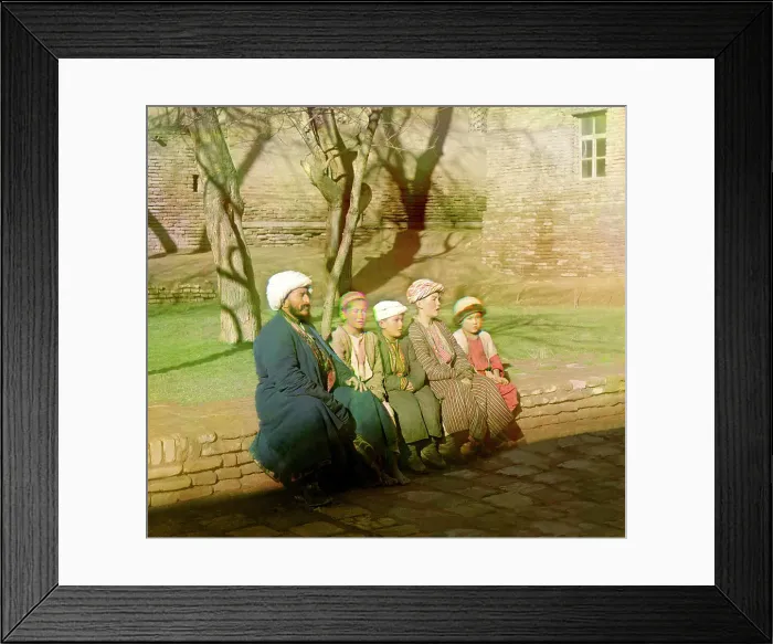 Framed Print : Sart schoolchildren, Samarkand, between 1905 and 1915. Creator: Sergey Mikhaylovich Prokudin-Gorsky Framed Print : Sart schoolchildren, Samarkand, between 1905 and 1915. Creator: Sergey Mikhaylovich Prokudin-Gorsky
