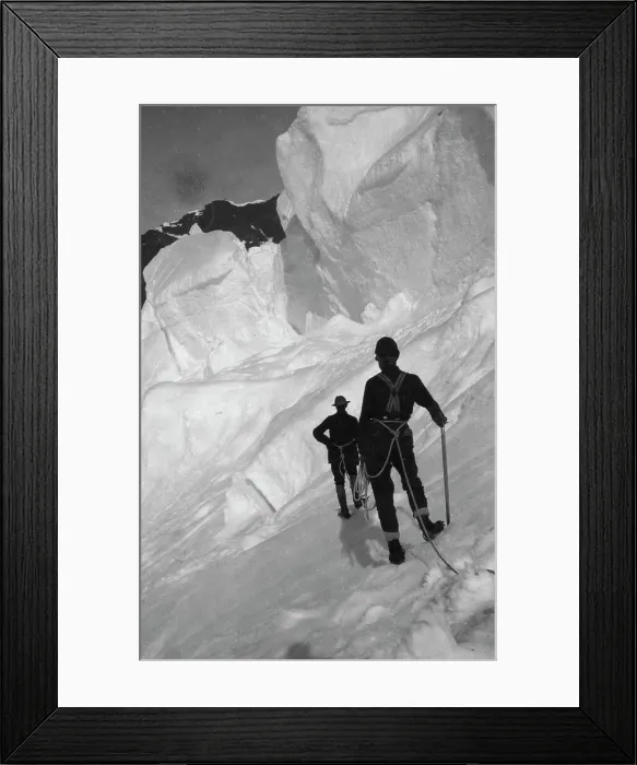 Framed Print : Climbing Mt. McKinley, between c1900 and 1923. Creator: Unknown Framed Print : Climbing Mt. McKinley, between c1900 and 1923. Creator: Unknown