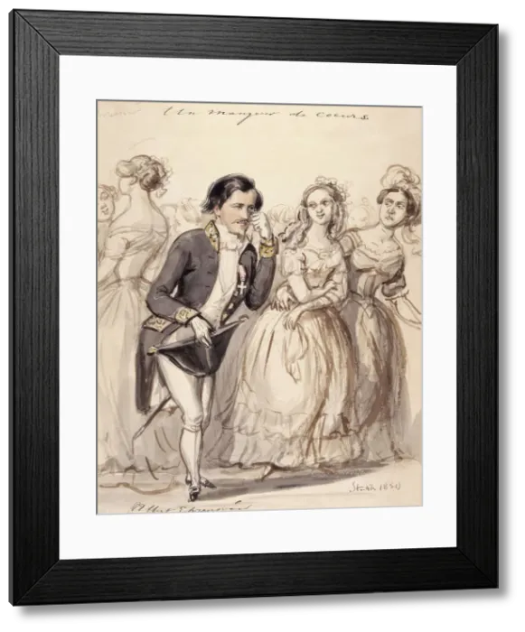 Framed Print : Un mangeur de coeurs. Albert Ehrensvärd, 1850. Creator: Fritz von Dardel. Un mangeur de coeurs. Albert Ehrensvärd, 1850. Creator: Fritz von Dardel Framed Print : Un mangeur de coeurs. Albert Ehrensvärd, 1850. Creator: Fritz von Dardel. Un mangeur de coeurs. Albert Ehrensvärd, 1850. Creator: Fritz von Dardel