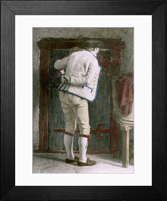 Framed Print : Thorn farmer on courtship, 1877. Creator: Jacob Kulle Framed Print : Thorn farmer on courtship, 1877. Creator: Jacob Kulle