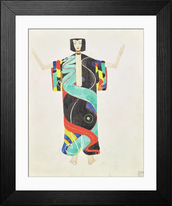 Framed Print : Costume study in trouser kimono for the performance of Julius Bittner's The Coat of Love'... 1909. Creator: Unknown. Costume study in trouser kimono for the performance of Julius Bittner's The Coat of Love'... 1909. Creator: Unknown Framed Print : Costume study in trouser kimono for the performance of Julius Bittner's The Coat of Love'... 1909. Creator: Unknown. Costume study in trouser kimono for the performance of Julius Bittner's The Coat of Love'... 1909. Creator: Unknown