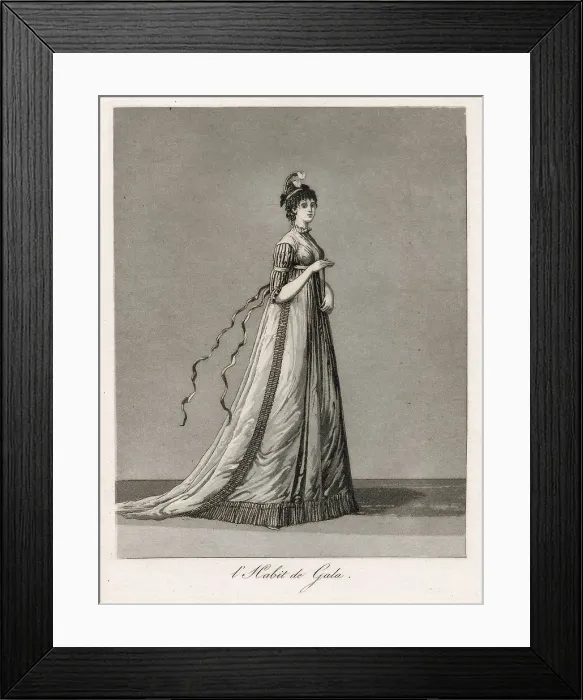 Framed Print : Gustaf III's national costume / Swedish costume, 1780s. Creator: Johan Abraham Aleander Framed Print : Gustaf III's national costume / Swedish costume, 1780s. Creator: Johan Abraham Aleander