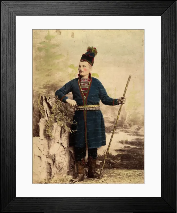 Framed Print : Mattias Årén, Frostviken Lapland, 1890-1900. Creator: Helene Edlund Framed Print : Mattias Årén, Frostviken Lapland, 1890-1900. Creator: Helene Edlund