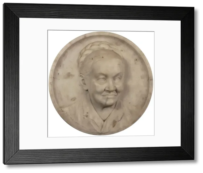 Framed Print : The mother of actor Alexander Girardi, 1889. Creator: Viktor Oskar Tilgner