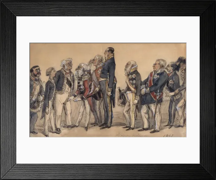 Framed Print : The Diplomatic Corps 1867'. Creator: Fritz von Dardel. The Diplomatic Corps 1867'. Creator: Fritz von Dardel Framed Print : The Diplomatic Corps 1867'. Creator: Fritz von Dardel. The Diplomatic Corps 1867'. Creator: Fritz von Dardel
