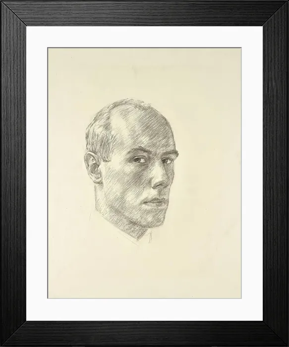 Framed Print : Self-portrait, 1928. Creator: Walther Gamerith Framed Print : Self-portrait, 1928. Creator: Walther Gamerith