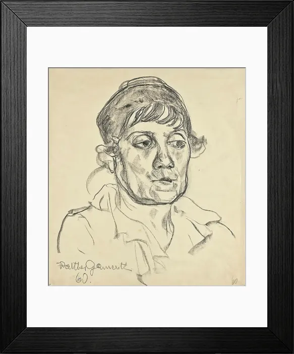 Framed Print : Portrait of an elderly lady, 1960. Creator: Walther Gamerith Framed Print : Portrait of an elderly lady, 1960. Creator: Walther Gamerith