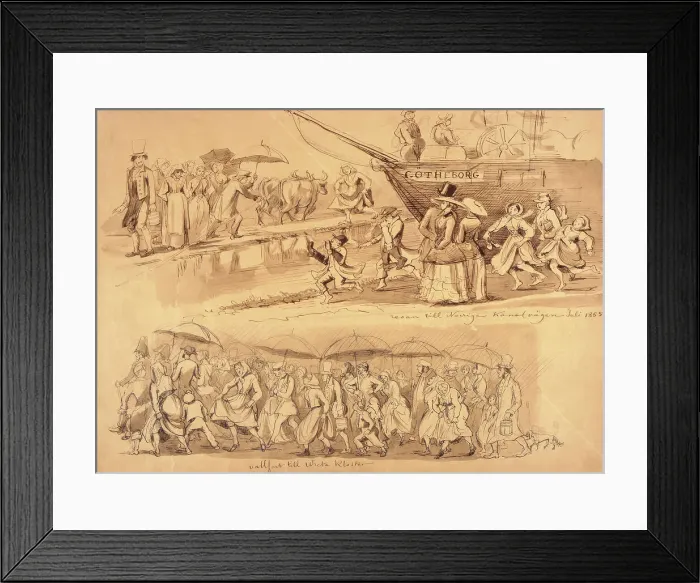 Framed Print : The trip to Norrige, Kanalvägen July 1855'. Creator: Fritz von Dardel. The trip to Norrige, Kanalvägen July 1855'. Creator: Fritz von Dardel Framed Print : The trip to Norrige, Kanalvägen July 1855'. Creator: Fritz von Dardel. The trip to Norrige, Kanalvägen July 1855'. Creator: Fritz von Dardel