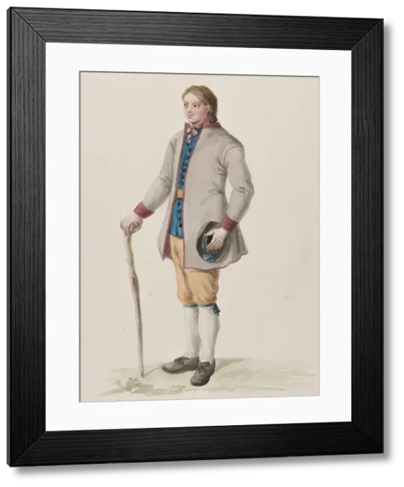 Framed Print : Apparel - Habitant de la Province de Wermeland, (c1800s). Creator: Carl Wilhelm Swedman Framed Print : Apparel - Habitant de la Province de Wermeland, (c1800s). Creator: Carl Wilhelm Swedman