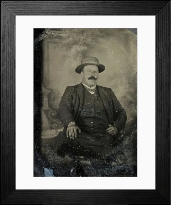 Framed Print : Portrait of editor Emil Carlson, St. Petersburg, 28 July 1903. Creator: Mats Landin Framed Print : Portrait of editor Emil Carlson, St. Petersburg, 28 July 1903. Creator: Mats Landin