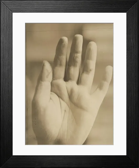Framed Print : August Strindberg's hand with the inscription Photographie aufgenommen im Hôpital Saint... 1895. Creator: Julien Leclercq. August Strindberg's hand with the inscription Photographie aufgenommen im Hôpital Saint... 1895 Framed Print : August Strindberg's hand with the inscription Photographie aufgenommen im Hôpital Saint... 1895. Creator: Julien Leclercq. August Strindberg's hand with the inscription Photographie aufgenommen im Hôpital Saint... 1895