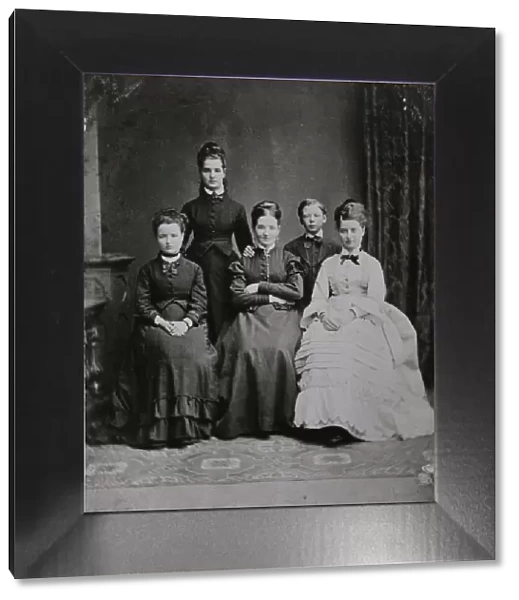 Group portrait of members of August Strindberg's family, 1870-1880. Creator: Unknown