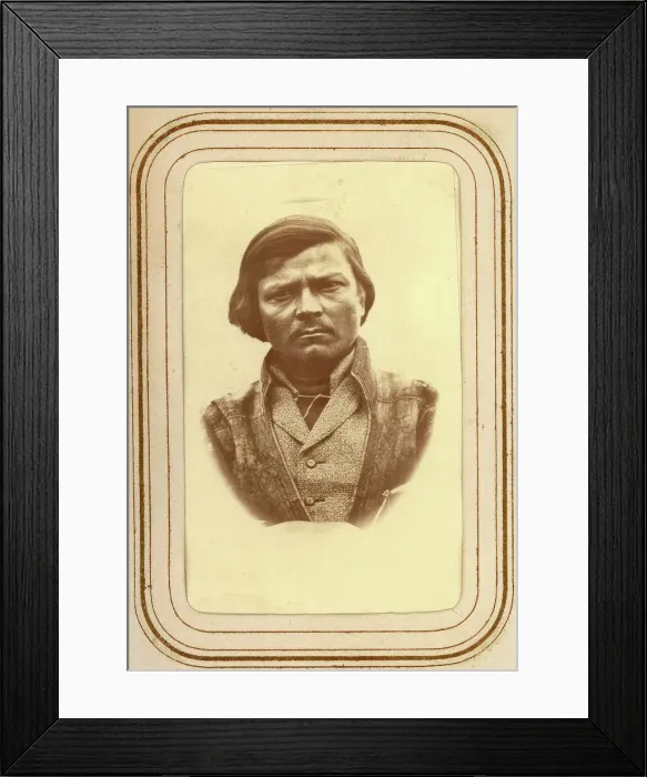 Framed Print : Portrait of Per Olof Amundsson Länta, Sirka's Sami village, 1868. Creator: Lotten von Duben Framed Print : Portrait of Per Olof Amundsson Länta, Sirka's Sami village, 1868. Creator: Lotten von Duben
