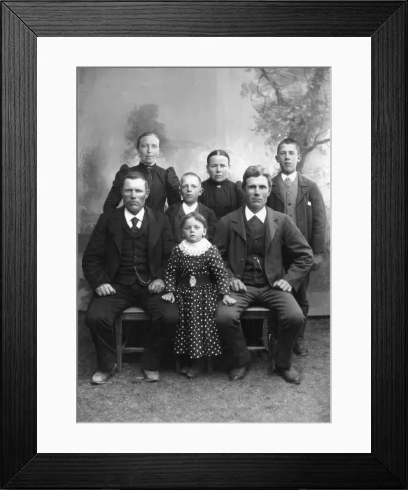 Framed Print : Group portrait, 1905-1910. Creator: Per Persson Framed Print : Group portrait, 1905-1910. Creator: Per Persson