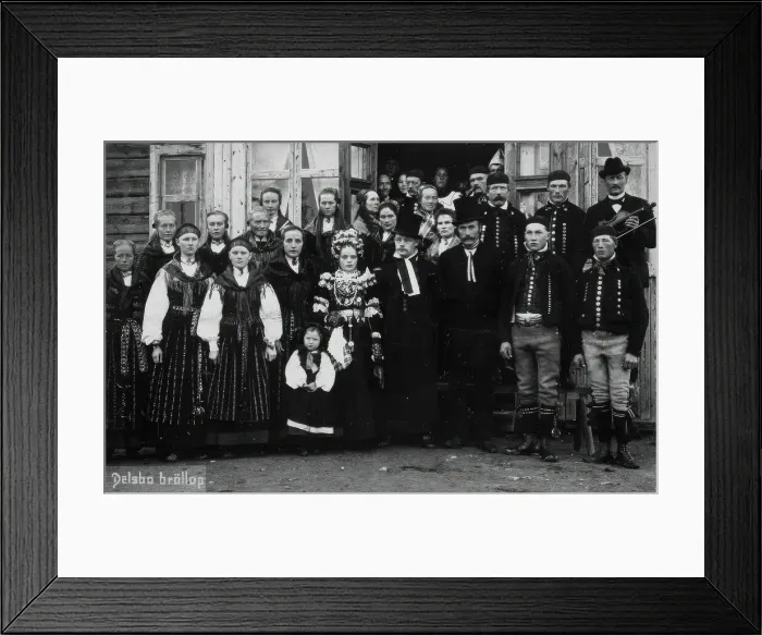 Framed Print : Wedding in Delsbo, Hälsingland, 1880-1929. Creator: C Rudolphi Framed Print : Wedding in Delsbo, Hälsingland, 1880-1929. Creator: C Rudolphi
