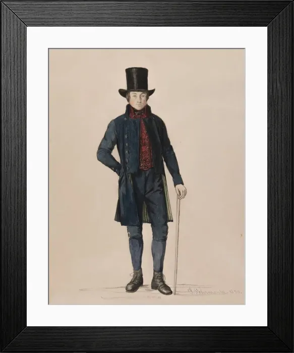 Framed Print : Man in suit, 1850. Creator: Per Sodermark Framed Print : Man in suit, 1850. Creator: Per Sodermark