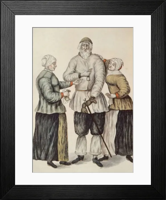 Framed Print : Farmers from Mora, c1690-1700. Creator: Unknown Framed Print : Farmers from Mora, c1690-1700. Creator: Unknown
