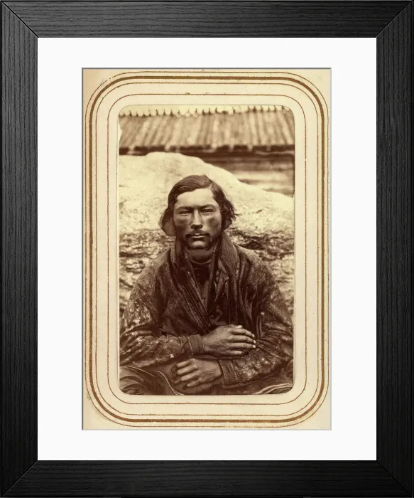 Framed Print : Amma Pirkit Larsson, Sami from Tuorpon, 1868. Creator: Lotten von Duben Framed Print : Amma Pirkit Larsson, Sami from Tuorpon, 1868. Creator: Lotten von Duben
