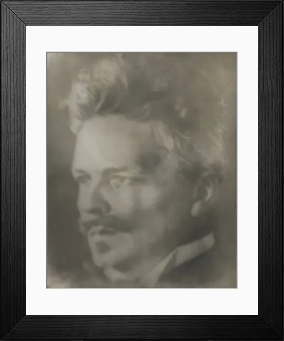 Framed Print : August Strindberg, writer (1849-1912), self-portrait, 1906-07. Creator: August Strindberg Framed Print : August Strindberg, writer (1849-1912), self-portrait, 1906-07. Creator: August Strindberg