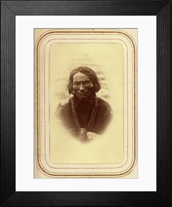 Framed Print : Portrait of Amund Nilsson Länta, 70 years old, Sirka's Sami village, 1868. Creator: Lotten von Duben Framed Print : Portrait of Amund Nilsson Länta, 70 years old, Sirka's Sami village, 1868. Creator: Lotten von Duben