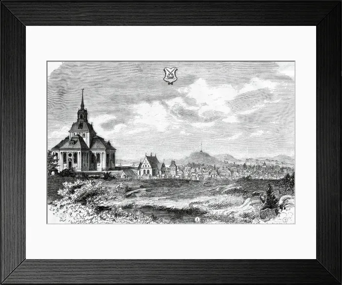 Framed Print : Söderhamn, burned by the Russians in 1721. Creator: Unknown. Söderhamn, burned by the Russians in 1721. Creator: Unknown Framed Print : Söderhamn, burned by the Russians in 1721. Creator: Unknown. Söderhamn, burned by the Russians in 1721. Creator: Unknown