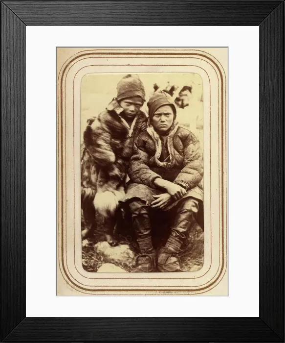 Framed Print : Per and Lotso Vannar's sons, Sjokksjokk's Sami village, Jokkmokk's son, 1868. Creator: Lotten von Duben Framed Print : Per and Lotso Vannar's sons, Sjokksjokk's Sami village, Jokkmokk's son, 1868. Creator: Lotten von Duben