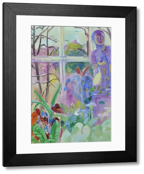 Framed Print : Venus in the flower window, 1939. Creator: Isaac Grunewald Framed Print : Venus in the flower window, 1939. Creator: Isaac Grunewald