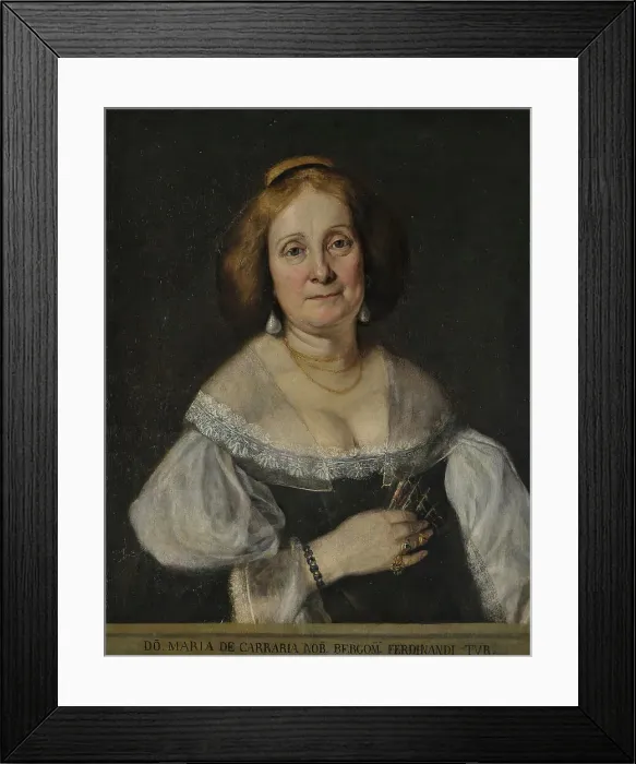 Framed Print : Donna Maria de Carraria, (c1550s). Creator: Giovanni Battista Moroni Framed Print : Donna Maria de Carraria, (c1550s). Creator: Giovanni Battista Moroni