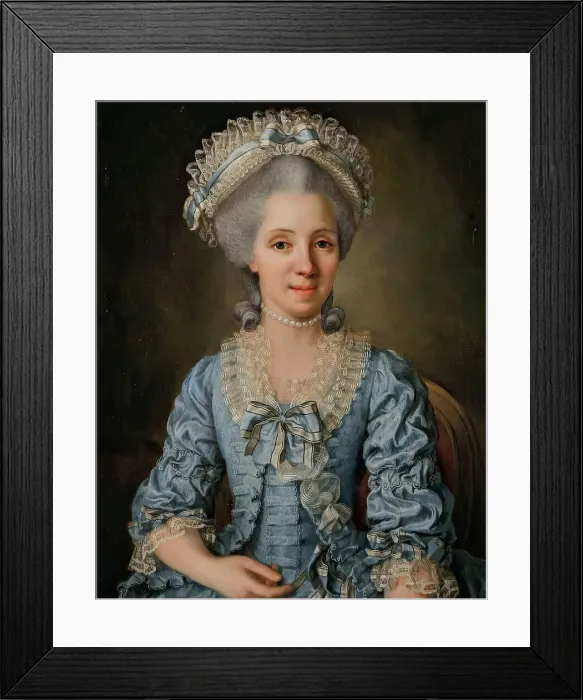 Framed Print : Young lady in Swedish costume, 1779. Creator: Ulrika Fredrika Pasch Framed Print : Young lady in Swedish costume, 1779. Creator: Ulrika Fredrika Pasch