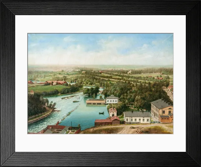 Framed Print : View from the tower of Holy Trinity Church to the west, 1880-1890. Creator: Unknown Framed Print : View from the tower of Holy Trinity Church to the west, 1880-1890. Creator: Unknown
