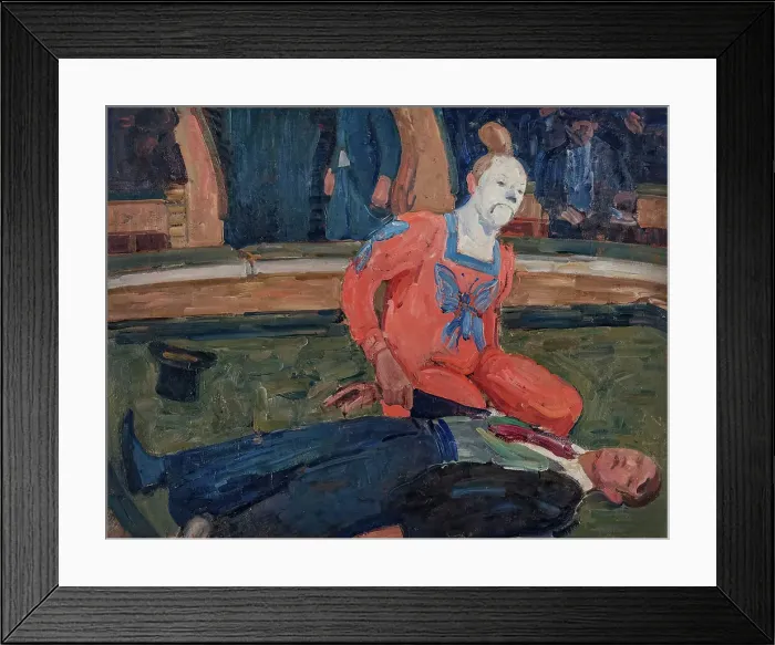 Framed Print : He is Dead, 1910. Creator: Gosta von Hennigs