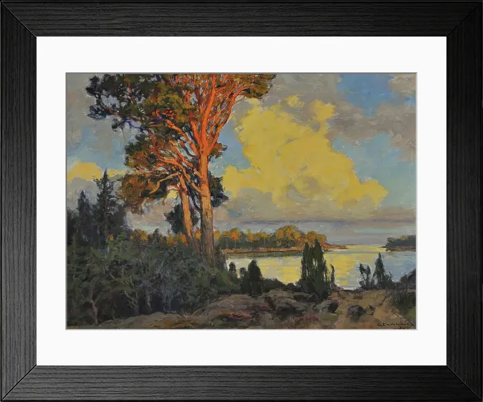 Framed Print : Landscape, 1936. Creator: Gottfrid Kallstenius Framed Print : Landscape, 1936. Creator: Gottfrid Kallstenius