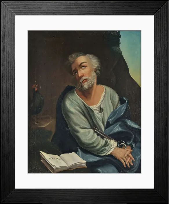 Framed Print : Apostle Peter, (c1780s) Creator: Jonas Akerstrom Framed Print : Apostle Peter, (c1780s) Creator: Jonas Akerstrom