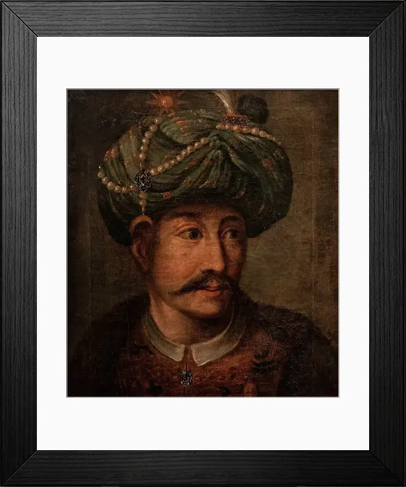 Framed Print : Portrait of an Oriental, (c18th century). Creator: Unknown Framed Print : Portrait of an Oriental, (c18th century). Creator: Unknown