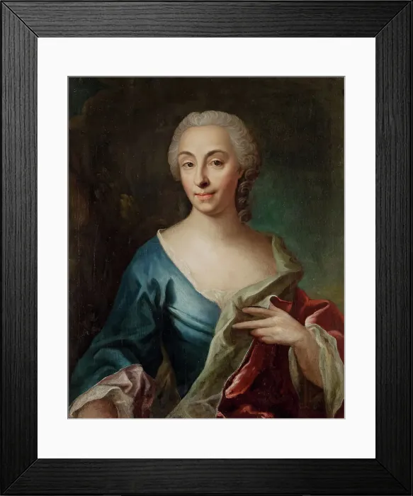 Framed Print : Portrait of a Lady, (c1740s). Creator: Olof Arenius Framed Print : Portrait of a Lady, (c1740s). Creator: Olof Arenius