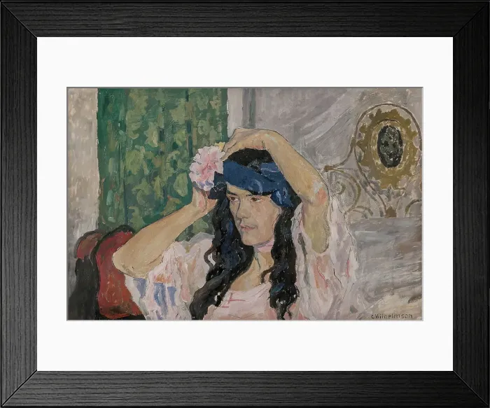 Framed Print : Ballerina, 1910. Creator: Carl Wilhelmson Framed Print : Ballerina, 1910. Creator: Carl Wilhelmson