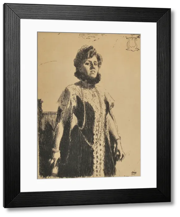 Framed Print : Aurore Oxenstierna-Klintberg, 1909. Creator: Anders Leonard Zorn Framed Print : Aurore Oxenstierna-Klintberg, 1909. Creator: Anders Leonard Zorn